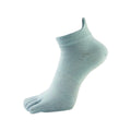 Light blue five-toe sock on a white background