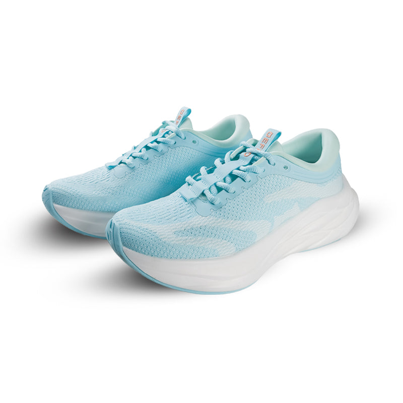 EFISIO Airheart Athletic Shoes in light blue with white soles, isolated on a pure white background