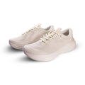 EFISIO Airheart Athletic Shoes in off white with white soles, isolated on a pure white background